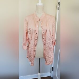 CJ Banks Light Pink Utility Jacket